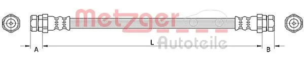 Tubo de frenos delantero para Volkswagen Caddy IV SAB, SAJ