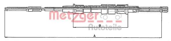 Cable de freno de mano trasero derecho/izquierdo 708001 Beca Cables