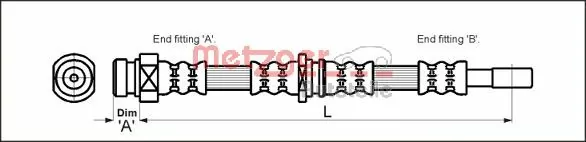 Latiguillos de freno delantero Volvo V40 familiar (VW) (1995 - 2004) precio, desde 14,50 EUR