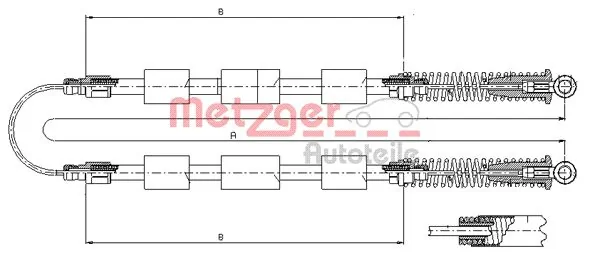 Comprar 207019 Beca Cables Cable de freno de mano trasero derecho/izquierdo