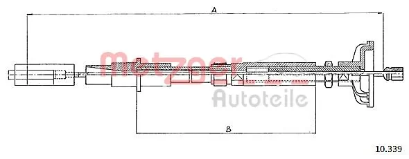  Cable de embrague Volkswagen Golf 1