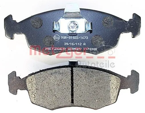 METZGER 1170308 pastillas de freno delanteras Fiat Punto