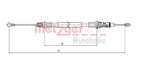 Cable de freno de mano trasero derecho/izquierdo 9111490 General Motors