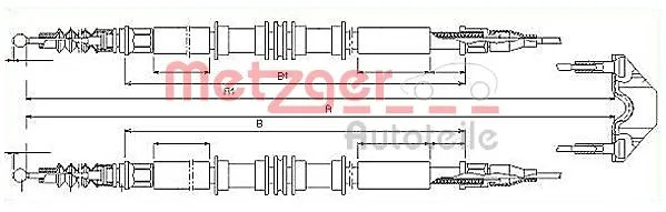 Comprar 404009 Beca Cables Cable de freno de mano trasero derecho/izquierdo