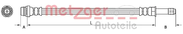  Latiguillos de freno delantero Ford Fiesta 
