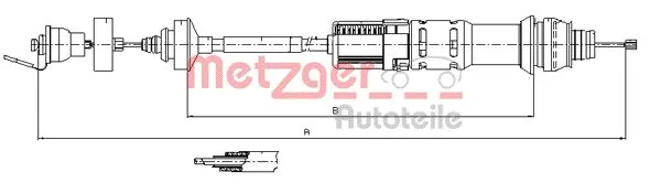 Cable de accionamiento del embrague para Citroen Berlingo  B9