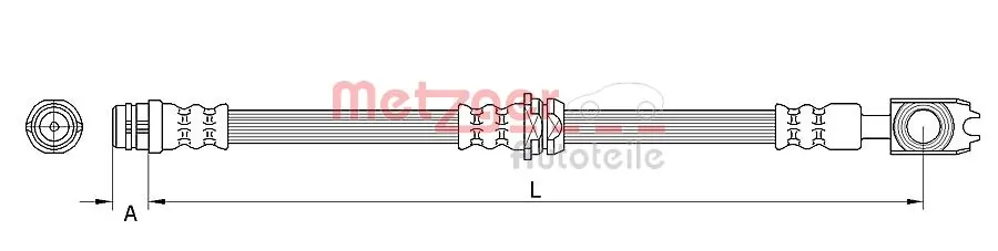 Latiguillos de freno delantero Audi A2 