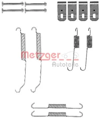 Juego de montaje, zapatas de freno traseras Mazda 2  (2007-2014)