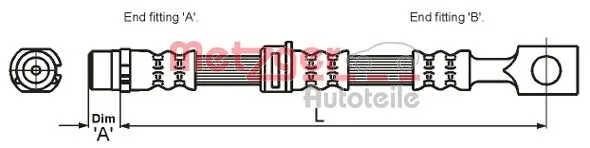 Latiguillos de freno delantero Opel Astra H familiar (L35) (2004 - 2014) precio, desde 16,25 EUR