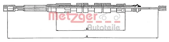 Cable de freno de mano trasero derecho/izquierdo para Volkswagen Transporter 24, 25, 251