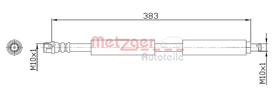 Tubo flexible de frenos delantero Mercedes E 