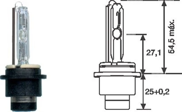 002541100000 Magneti Marelli Bombilla de xenón