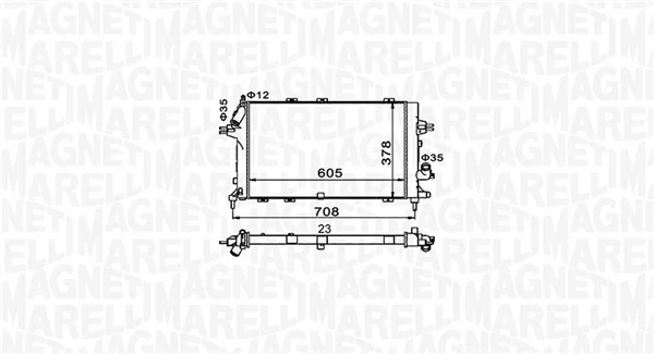 Radiador BM1534 Magneti Marelli