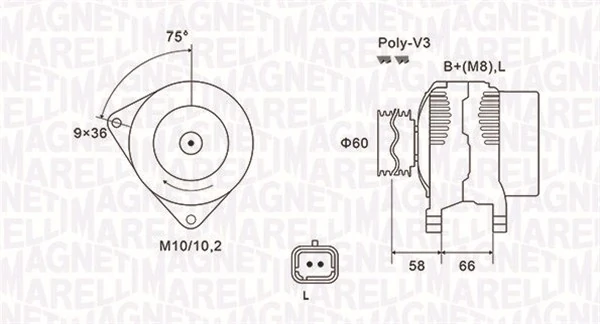 Alternador del motor Dacia Logan II desde 55,18 €