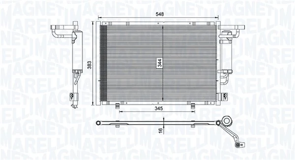 Condensador aire acondicionado para Ford Ka UK, FK