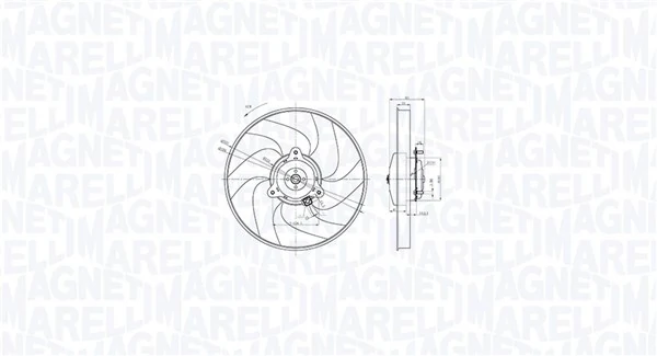 Ventilador de refrigeración del motor para Peugeot 306 (7A)