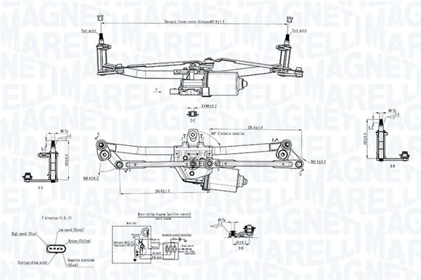 064351747010 Magneti Marelli Motor del limpiaparabrisas