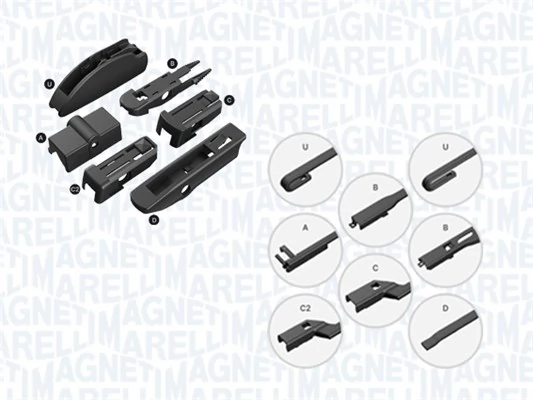 000713617480 Magneti Marelli Limpiaparabrisas trasero