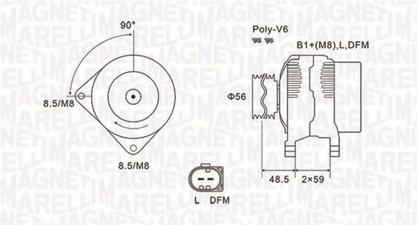 Generador para Audi A8  (4H2, 4H8, 4HC, 4HL)