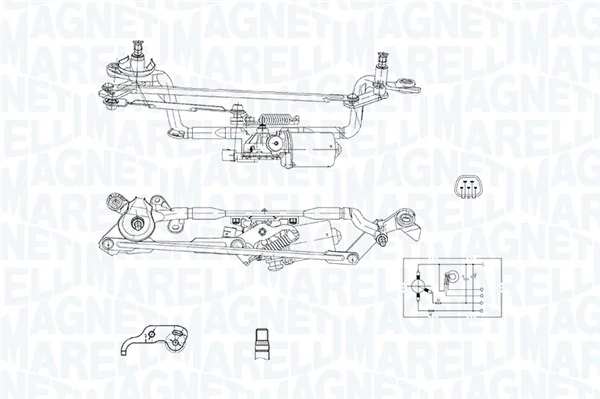 Motor limpiaparabrisas para Toyota Prius ZVW30