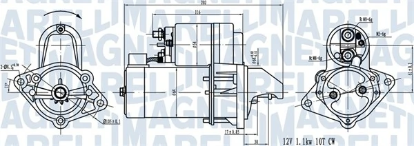 Motor de arranque para Opel Corsa S07