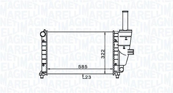 BM1871 Magneti Marelli Refrigeración del motor