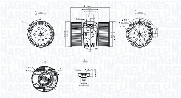 Motor eléctrico, ventilador habitáculo Renault Scenic 3 JZ0, JZ1