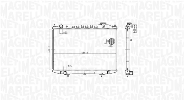 350213183500 Magneti Marelli Refrigeración del motor
