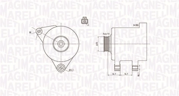 Alternador para Hyundai Matrix FC
