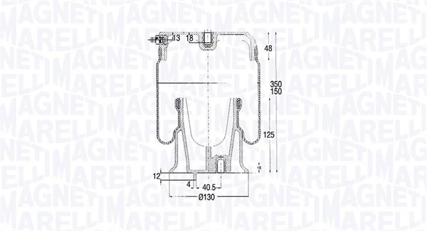 030607020185 Magneti Marelli Bolsa neumática del eje