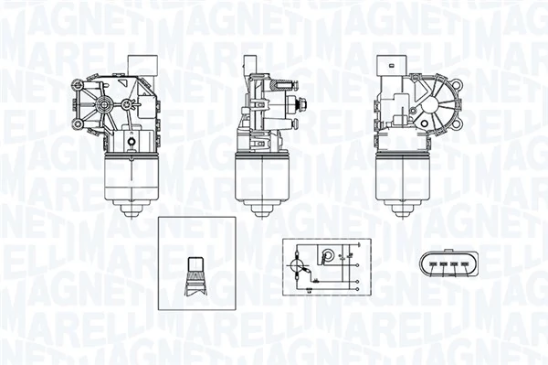 Motor del limpiaparabrisas para Ford Mondeo IV (CA2)