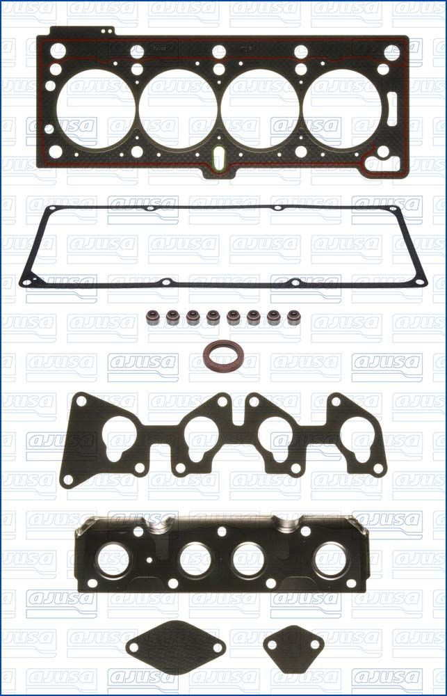 Juego de juntas superiores de motor D3222000 Glaser