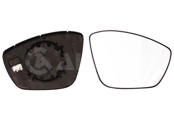 6432296 Alkar Cristal de espejo retrovisor derecho