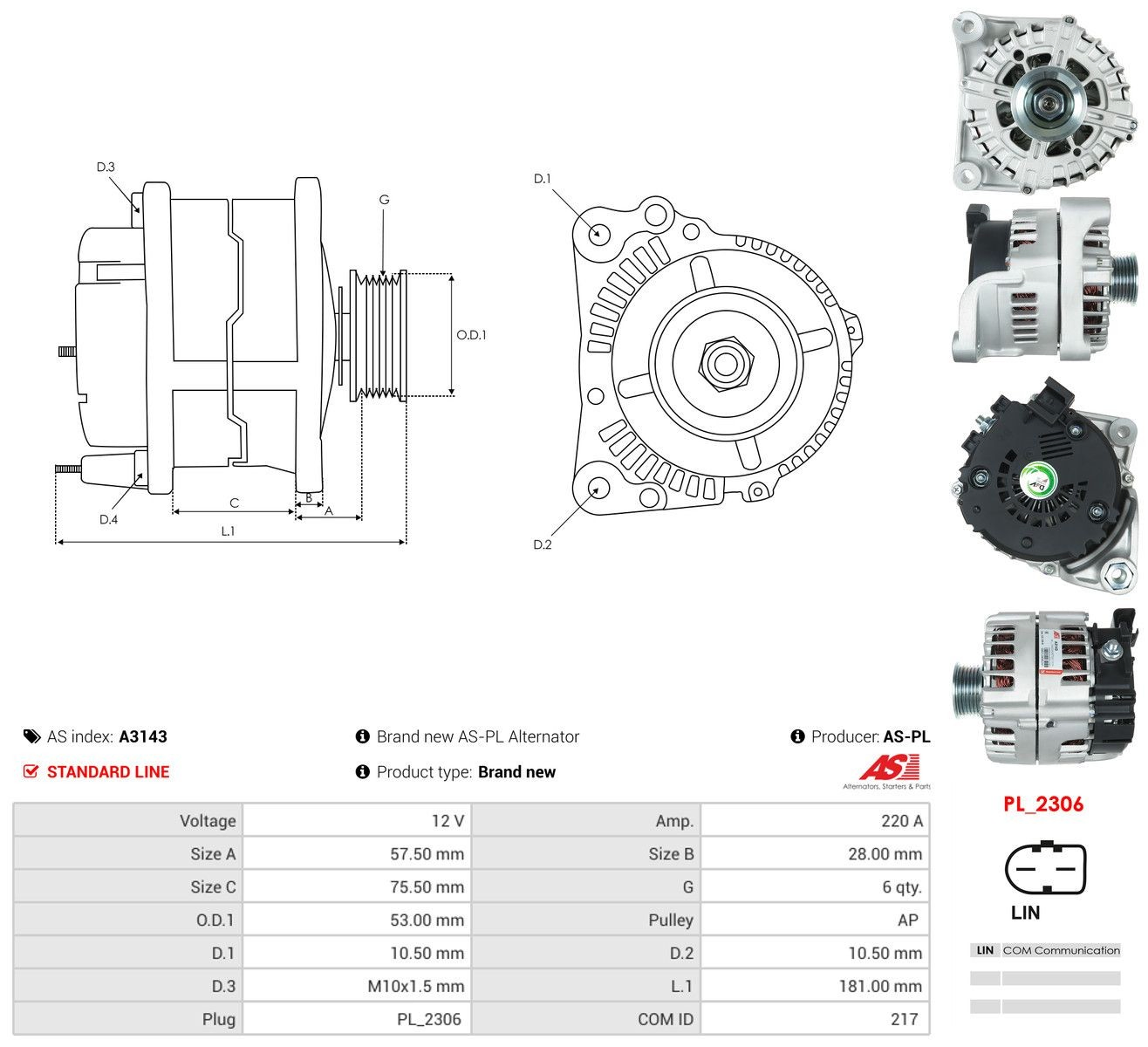 Comprar A3143 As-pl Dynamo