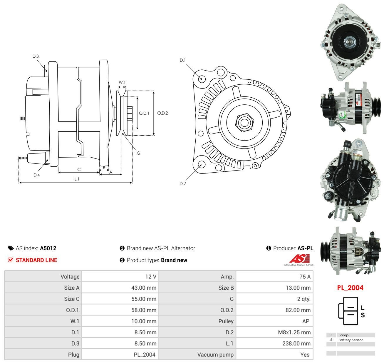 Comprar A5012 As-pl Dynamo