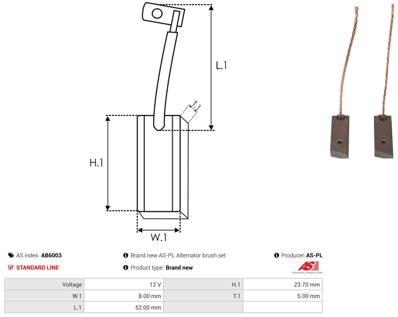 Comprar Escobillas alternador Rover 25  RF