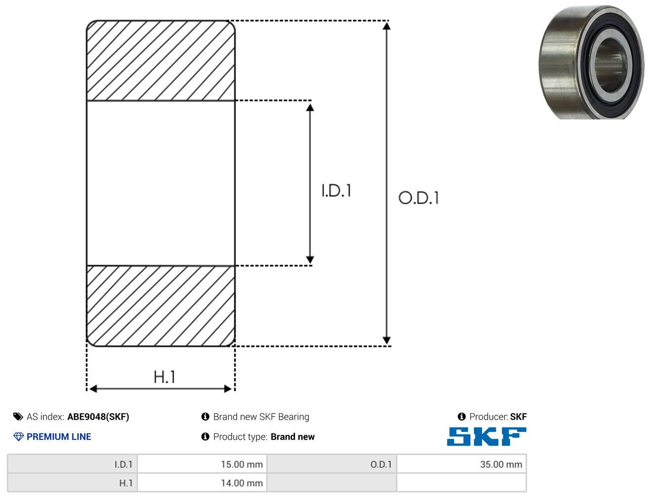 Rodamiento de alternador Fiat Tipo hatchback (160) (1987 - 1996) precio, desde 4,40 EUR
