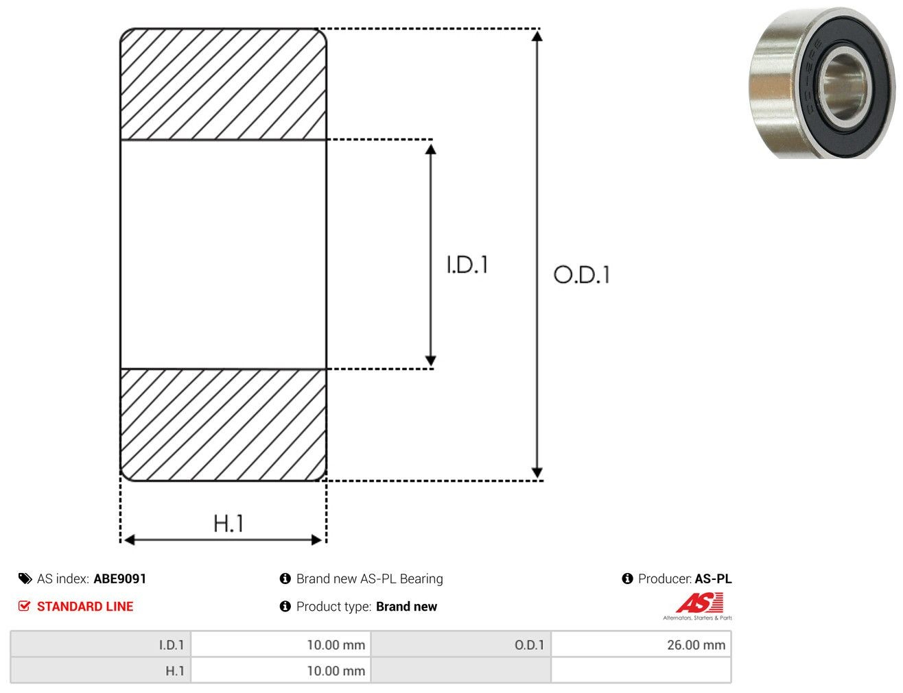  Rodamiento alternador Nissan Micra 