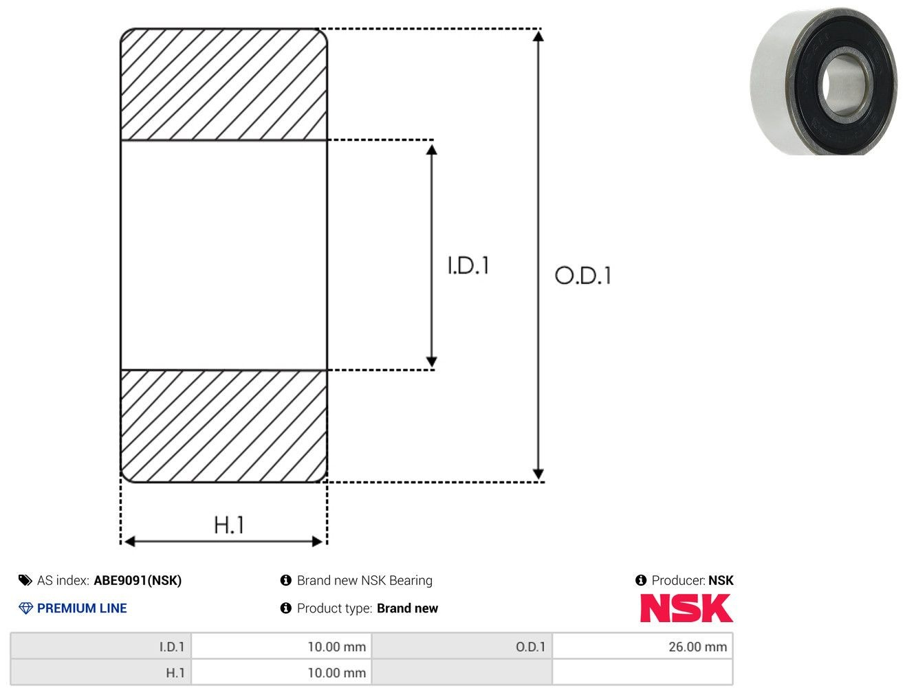 Comprar Rodamiento alternador Nissan Micra  K11