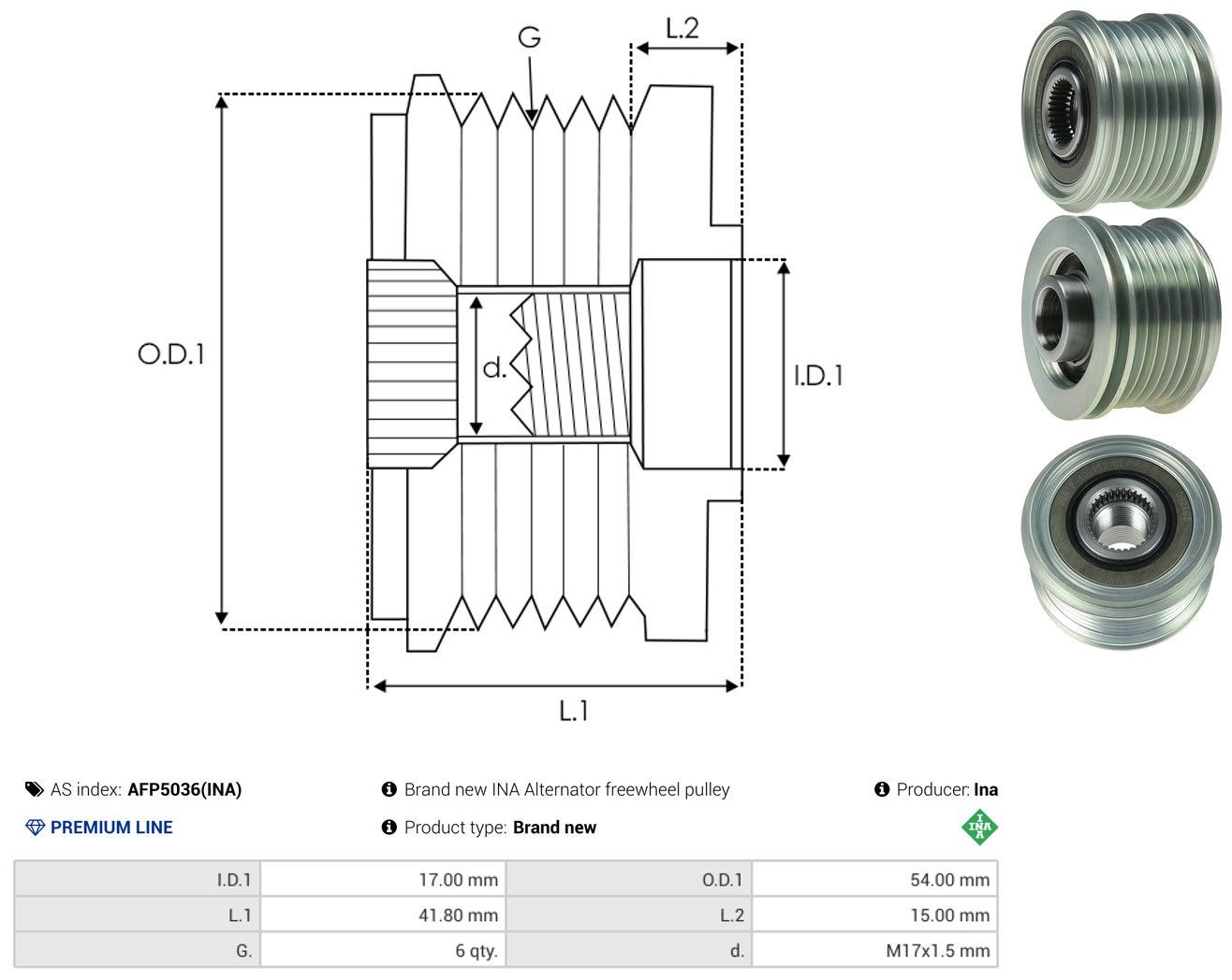  Polea alternador Opel Vivaro 