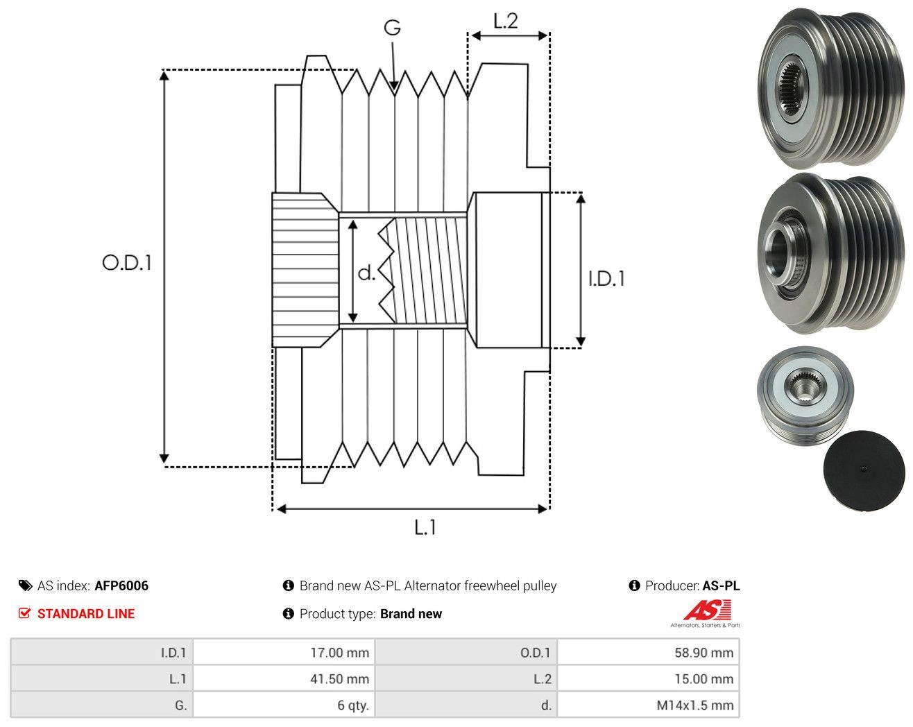 Comprar Polea alternador Jaguar S-type  CCX