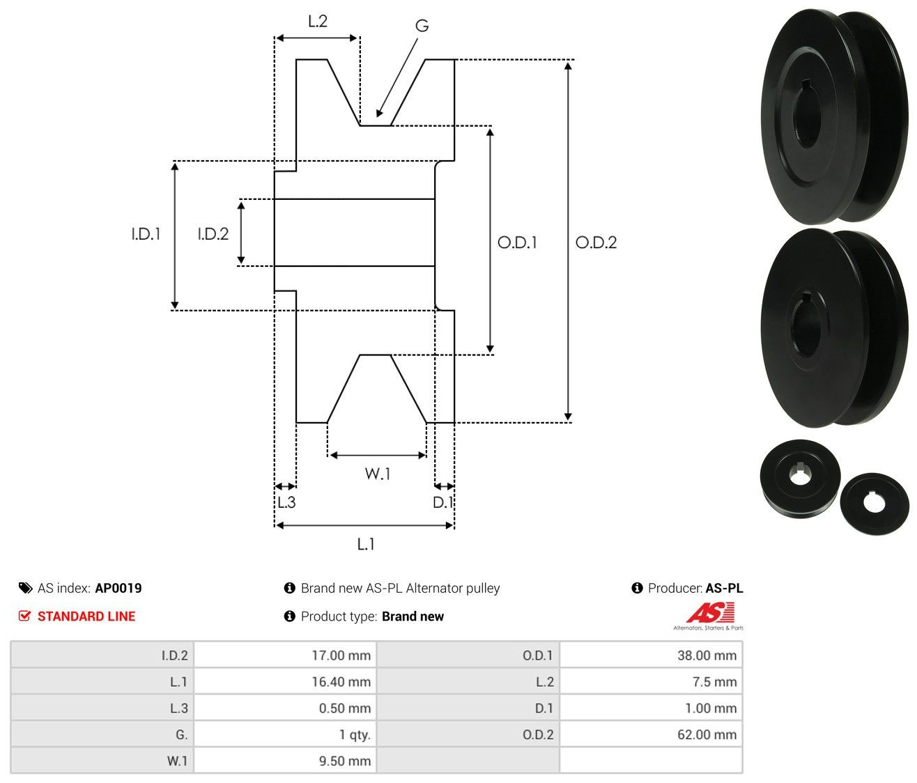 Comprar Polea alternador Ford Transit IV T