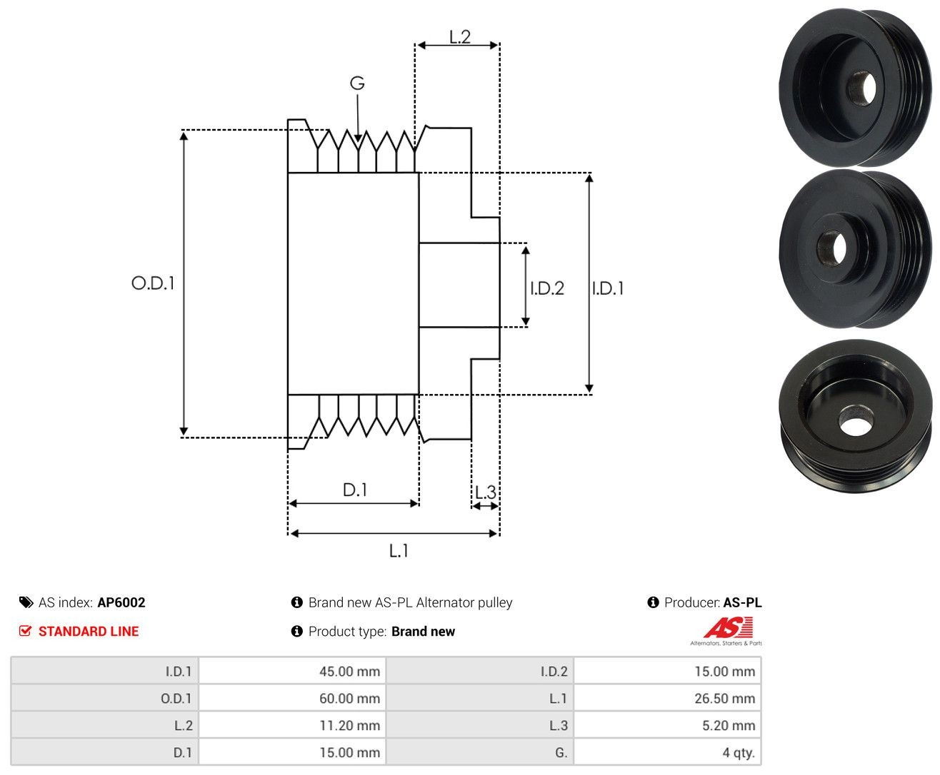Rueda libre alternador  para Toyota Celica  T16