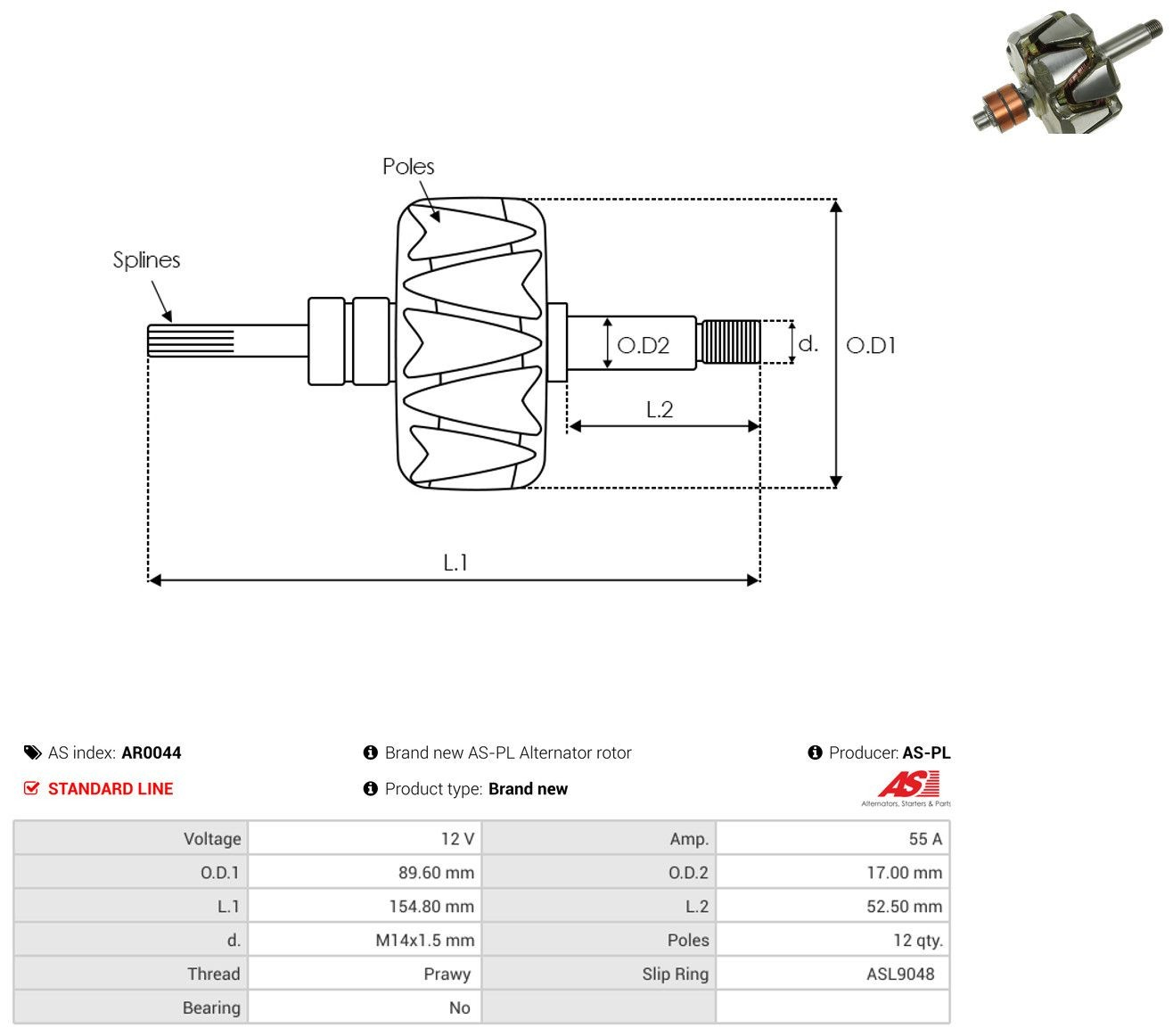  Rotor del alternador Lancia Delta 1