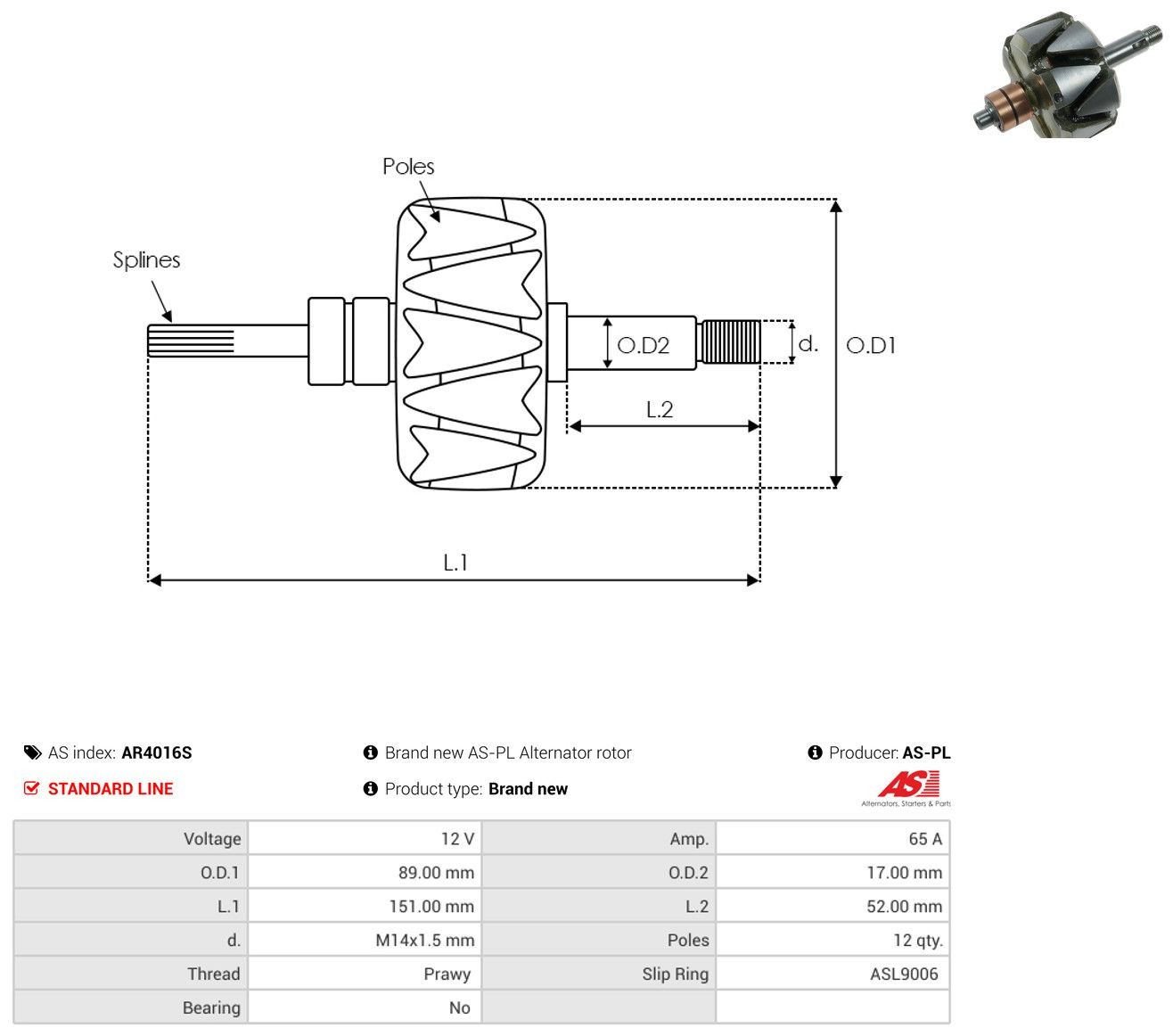  Rotor del alternador Alfa Romeo 33 