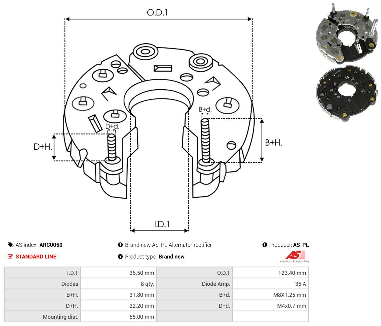 Comprar Puente de diodos, alternador Mercedes Benz Truck TRUCK ACTROS  
