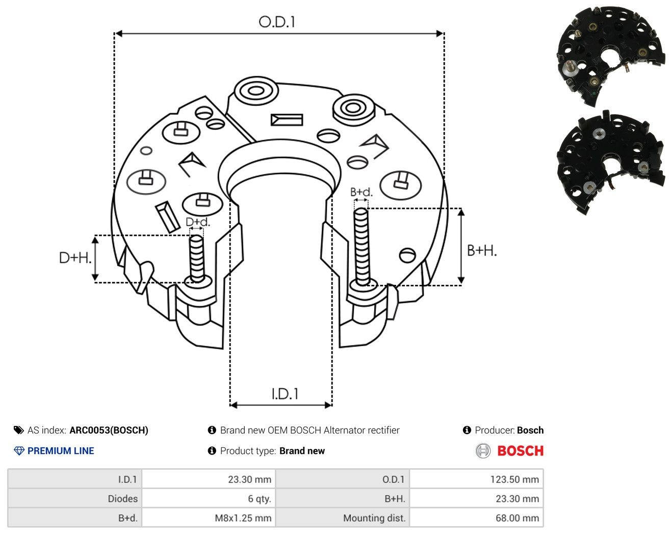 Puente rectificador del alternador Mercedes S coupé (C140) (1992 - 1999) precio, desde 42,31 EUR