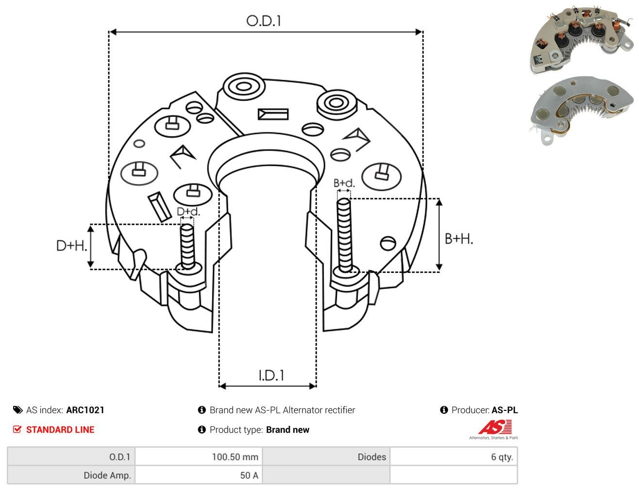 Alternador Diodo Puente Rectificador Daewoo Lanos 