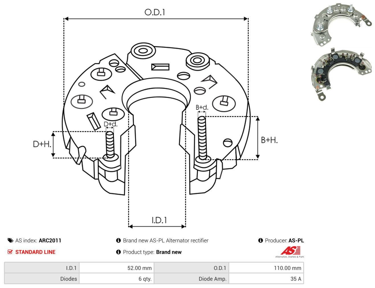 Puente rectificador del alternador Ford Escort V hatchback (GAL) (1990 - 1992) precio, desde 18,00 EUR