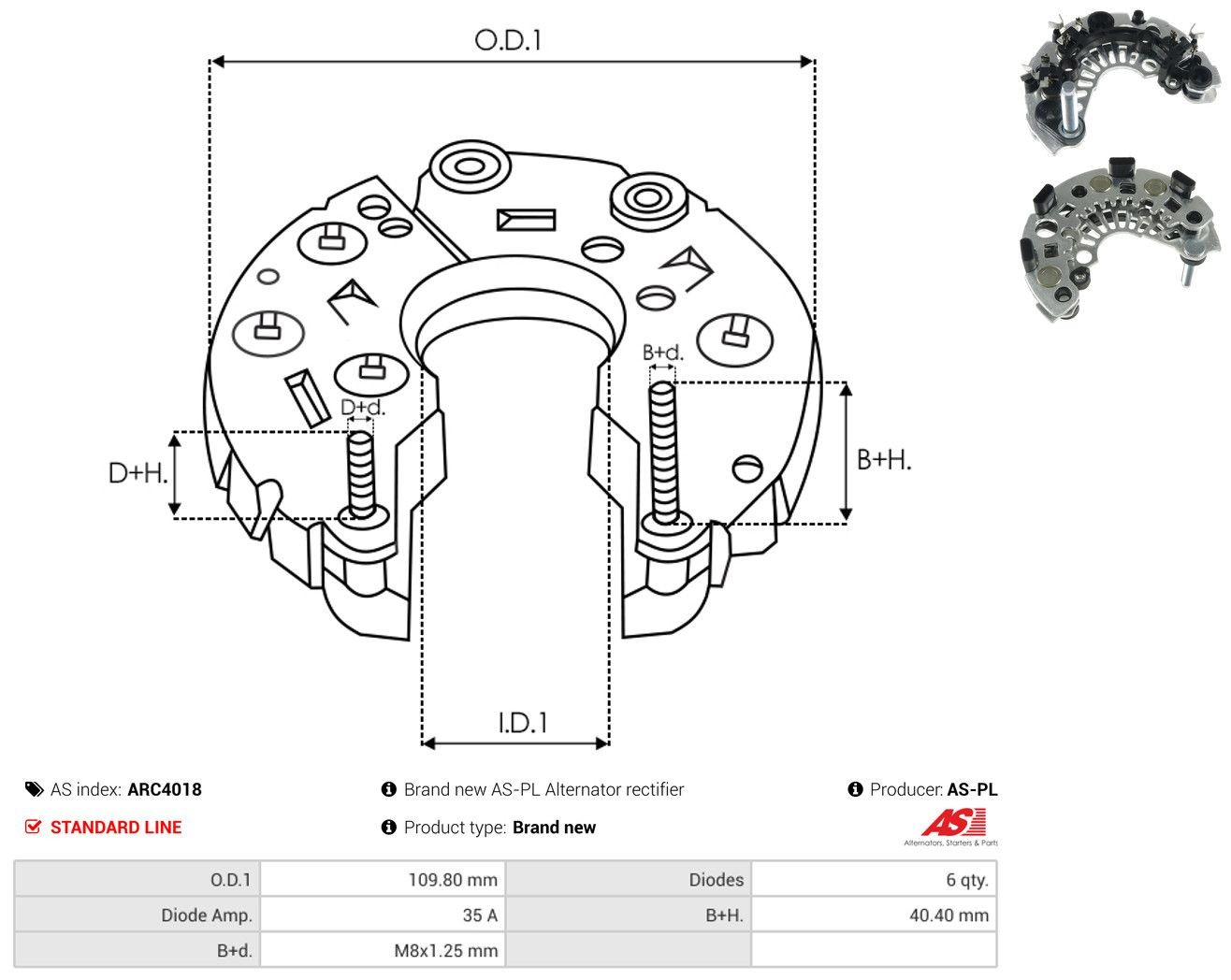 Comprar Puente de diodos, alternador Peugeot Expert  223